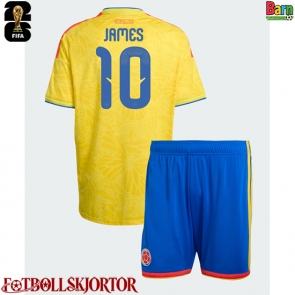 Colombia James Rodriguez #10 Hemmakläder Barn VM 2026 Kortärmad (+ Korta byxor)